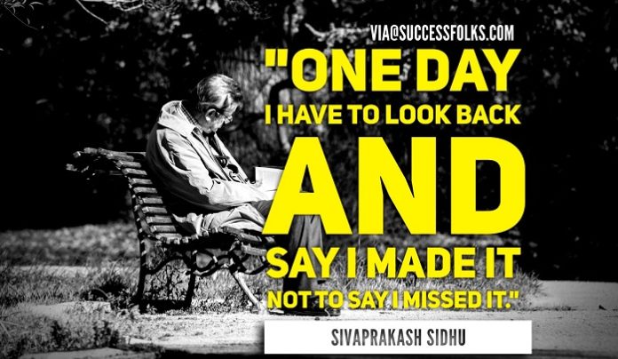 look back to see success