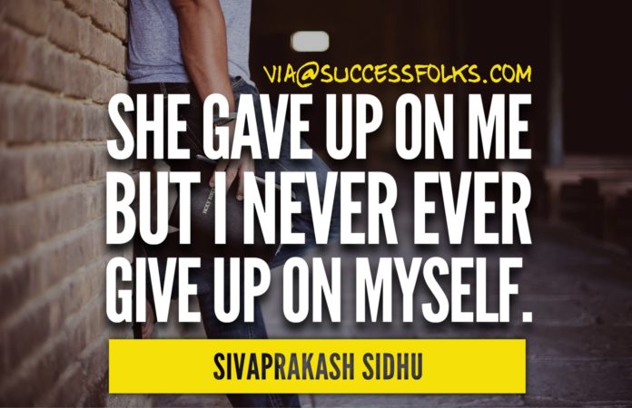No More Give Up